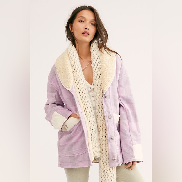 NWOT Free People Woodlands Plaid Jacket - Picture 10 of 10